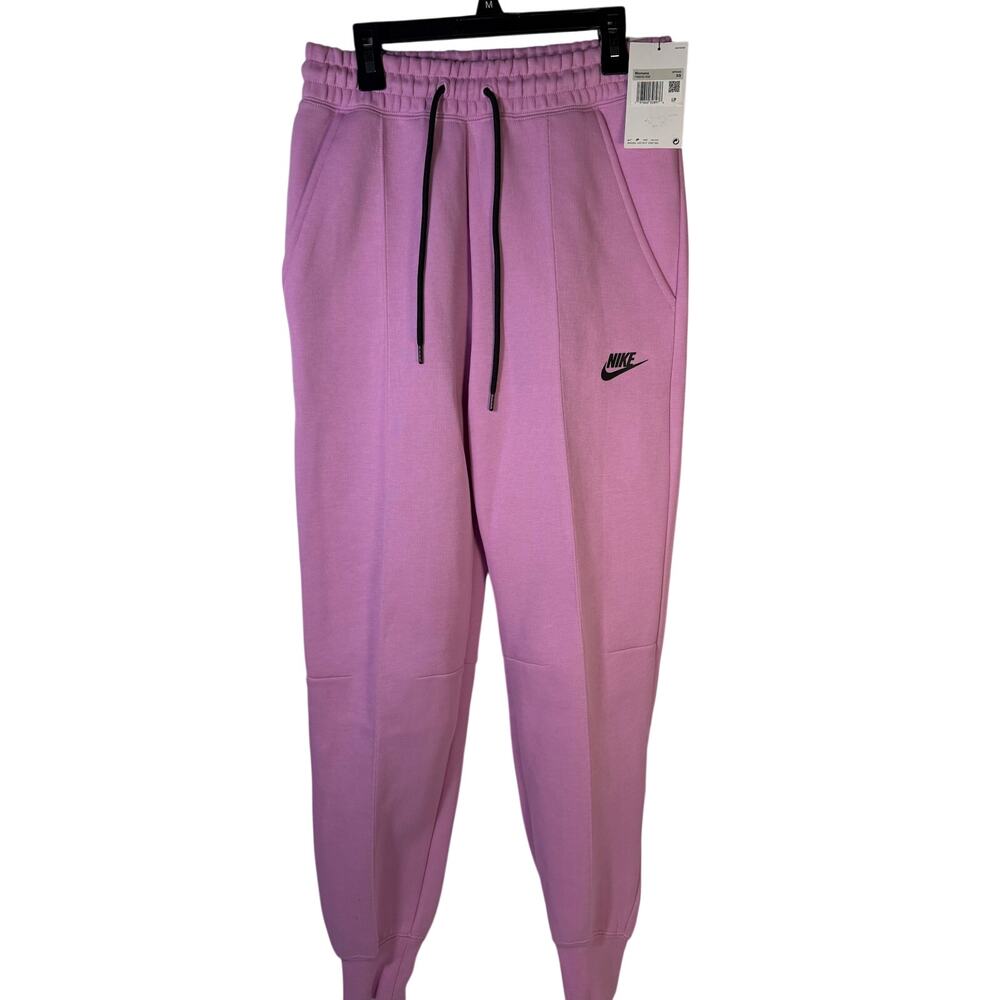 Nike Sportswear Phoenix Fleece Jogger Sweatpants Women's XS Pink Mid Rise NWT
